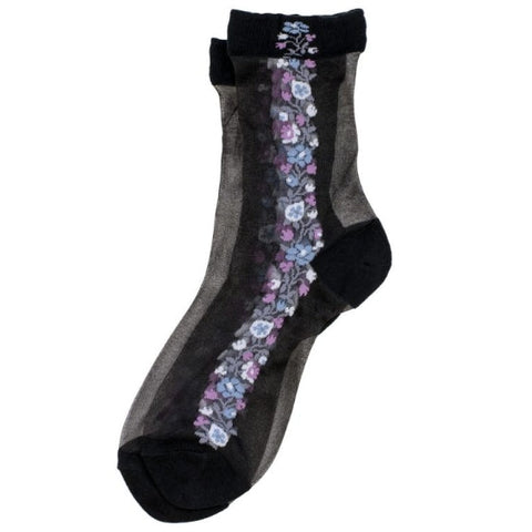 Socks Sheer Flower line