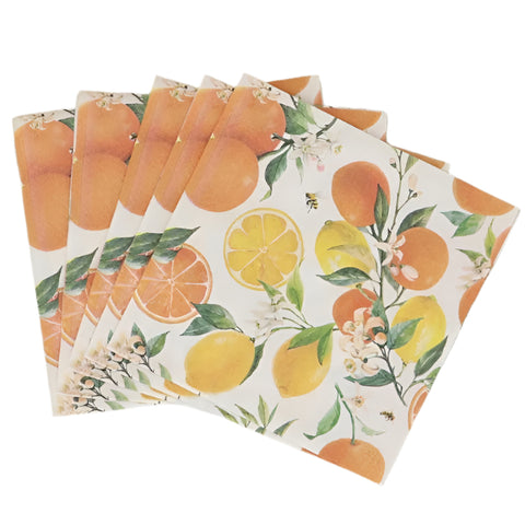 Paper Napkins Oranges and Lemons