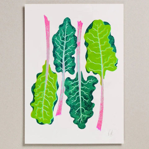 Chard Riso Print