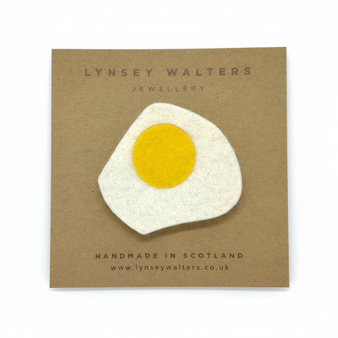 Brooch Fried Egg