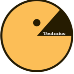 Yellow Pacman Slipmat by Technics