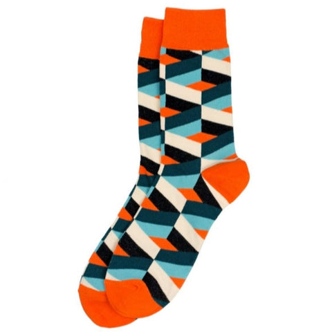 Socks Retro Optic Riband Orange