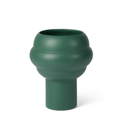 Tree Vase in Forest Green
