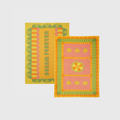 O Dara Lati Dara Tea Towels (Set of 2) by Yinka Ilori
