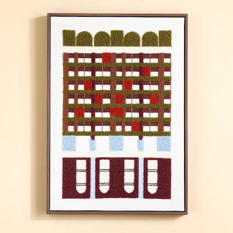 Tier Embroidered Wall Art in Multi