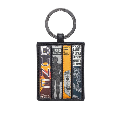 Sci-Fi Bookworm Leather Keyring