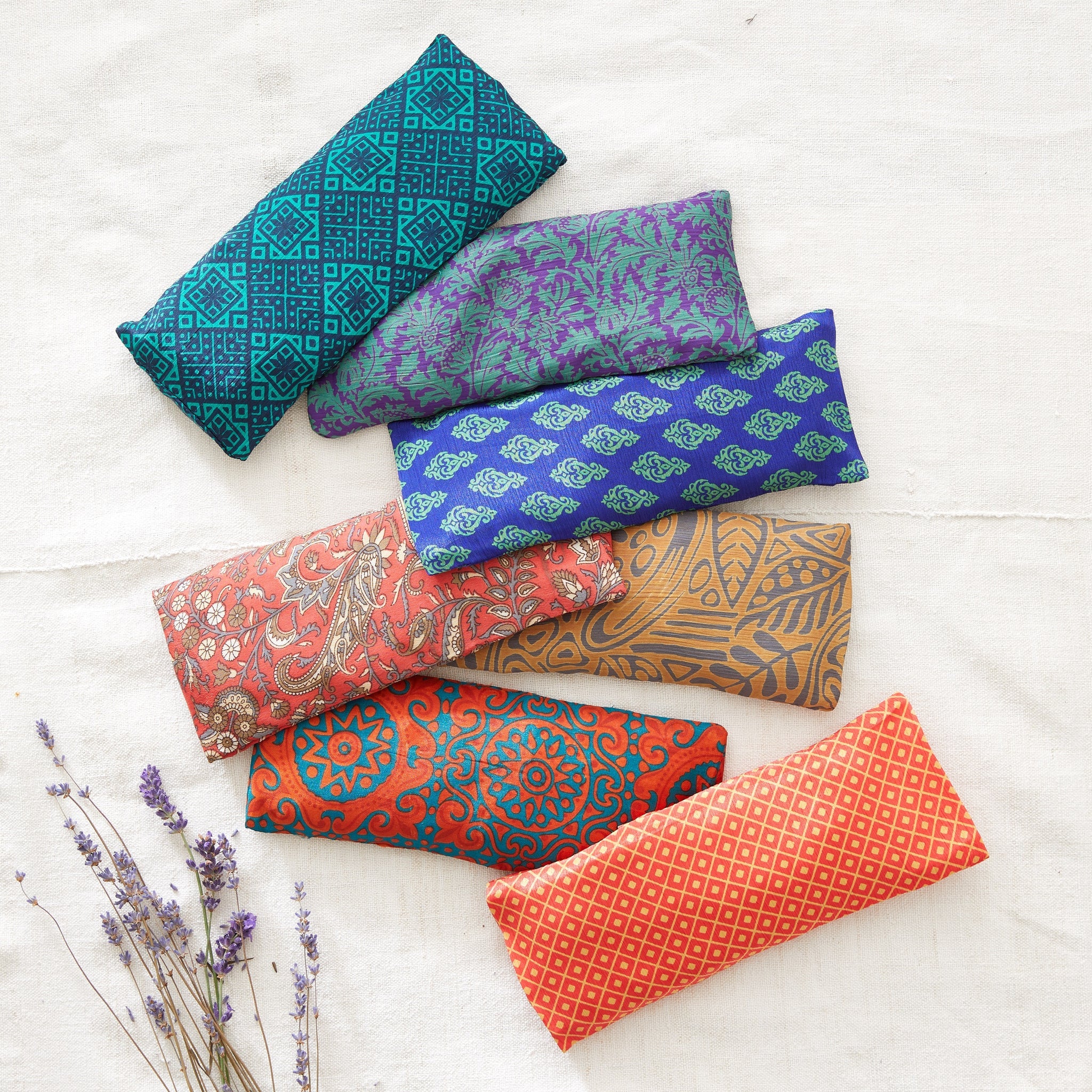SALMEE Recycled Sari Lavender Eye Pillow (Assorted Designs)