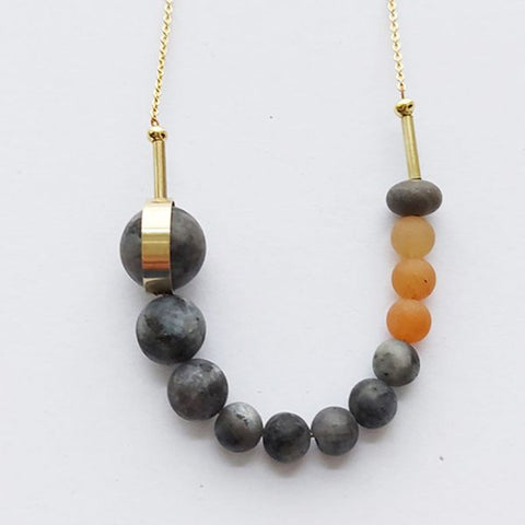 Atoll lava necklace by brass + bold