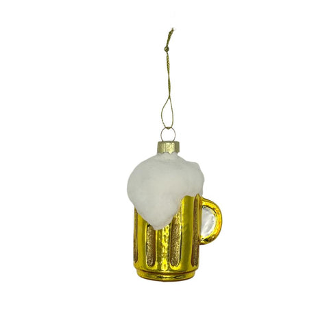 Beer gold tankard Christmas decoration