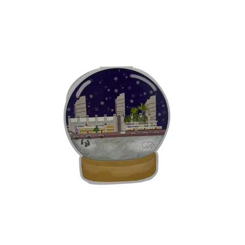 Barbican Snow Globe Card by Roxi Rahmanzadeh