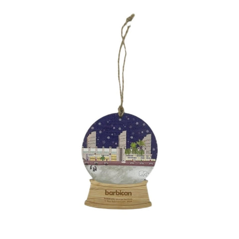 Barbican Snow Globe Bamboo Decoration