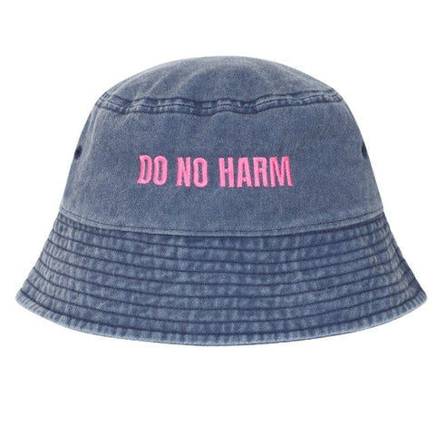 Do No Harm Take No Shit Bucket Hat Blue