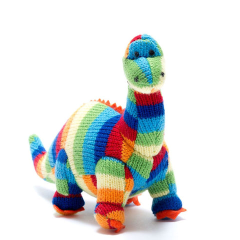 Diplodocus Knitted Dinosaur Rattle