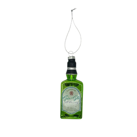 Gin bottle Christmas decoration