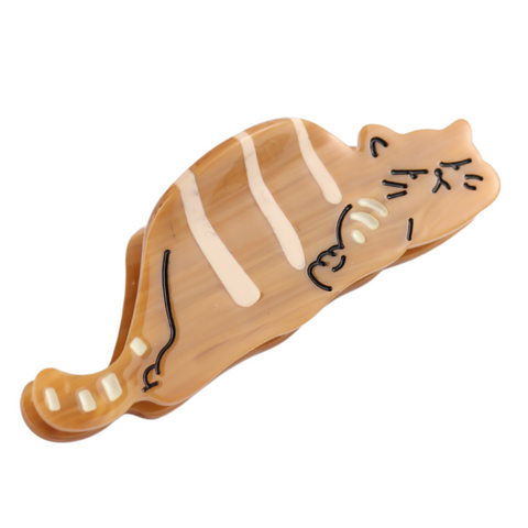 Lazy Cat Hair Claw Clip