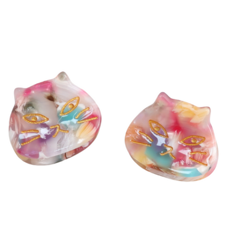 Mini Hair Claw Clips Multi Colour (Set of 2)