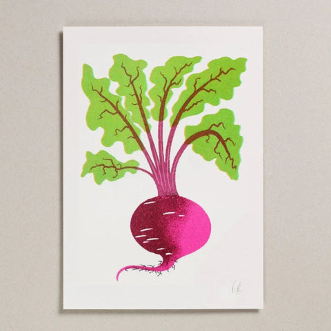 Beetroot Riso Print