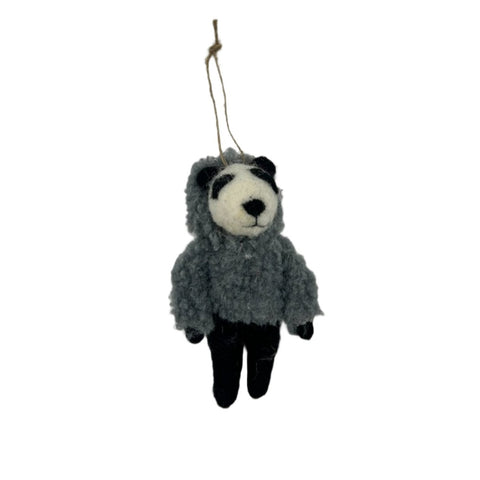 Badger in Jumper Christmas decoration