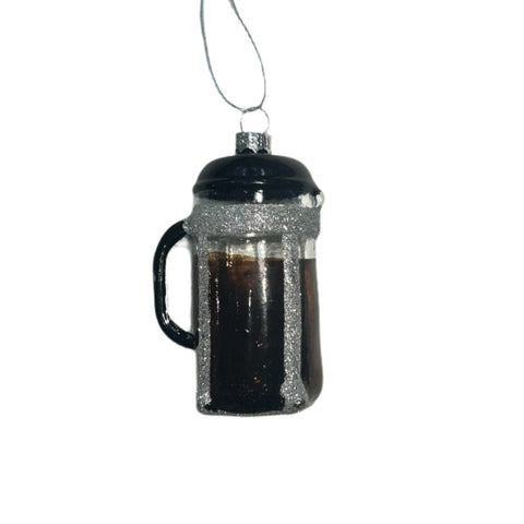 Coffee Cafetiere Glass Decoration