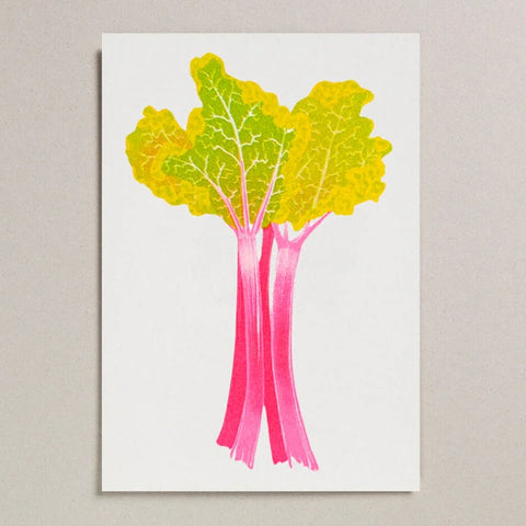 Rhubarb Riso Print