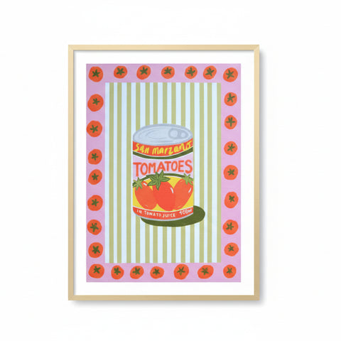 A5 Framed San Marzano Tomatoes Print