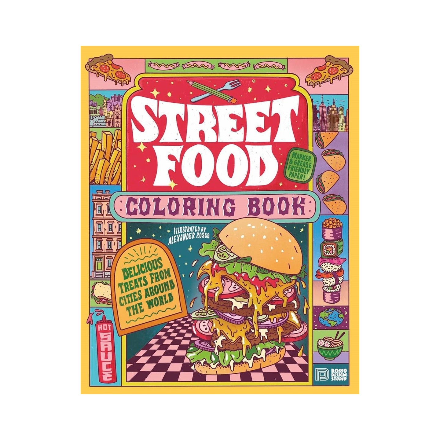 Street Food Colouring Book