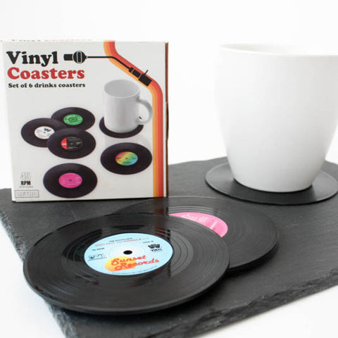 Vinyl Coasters (Set of 6)