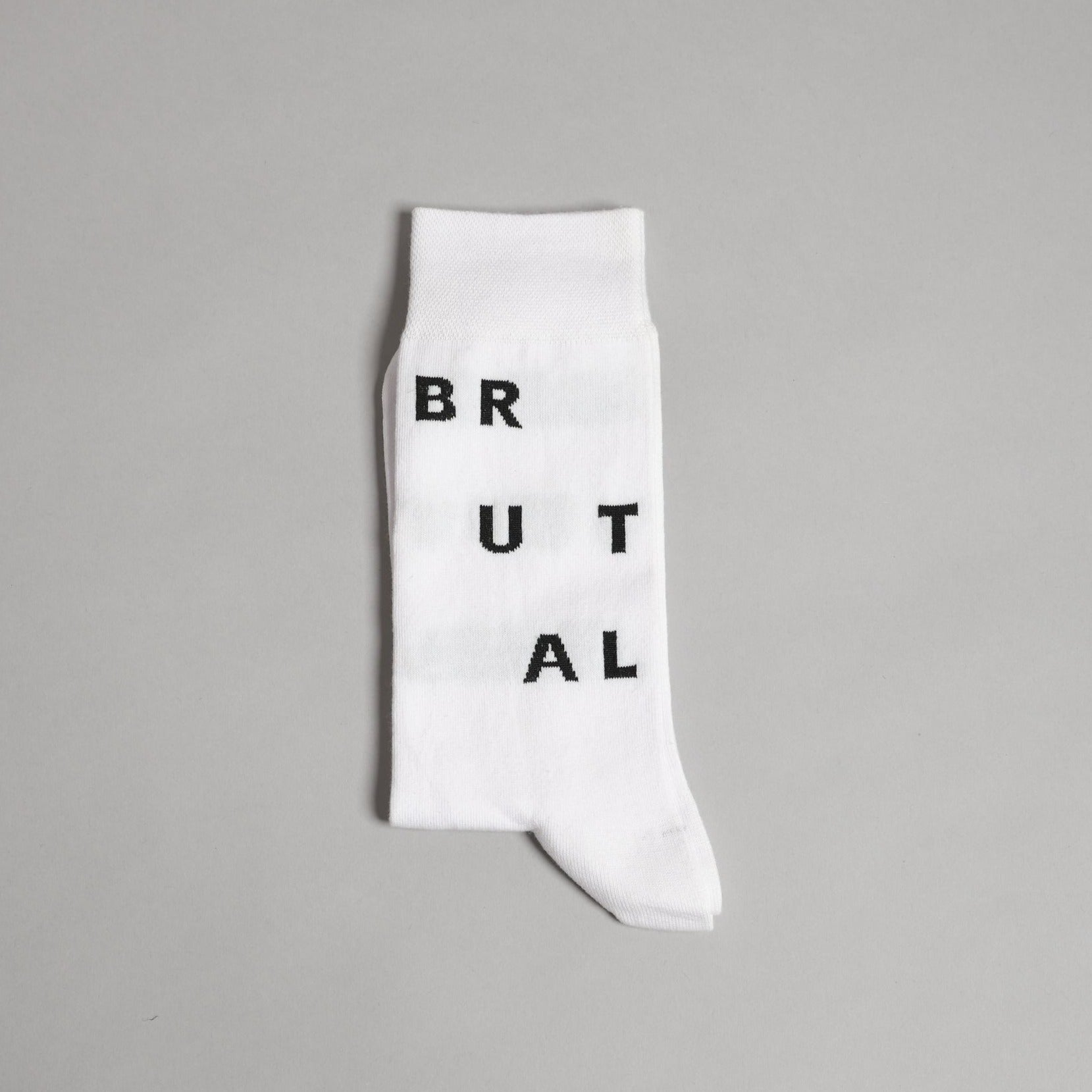 White Brutal Socks