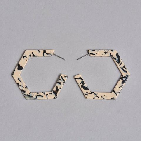 Olivia Hexagon Earrings