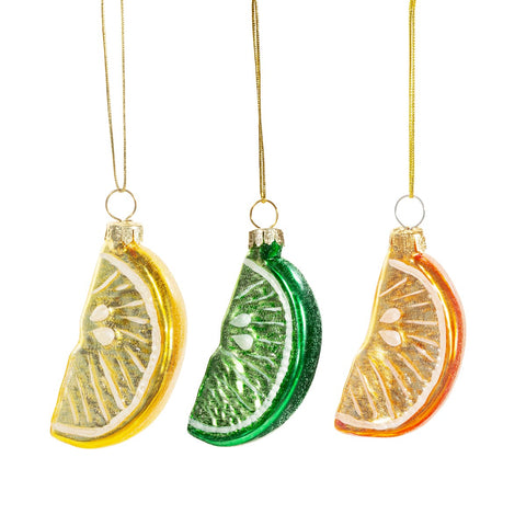 Citrus Wedge Shape Bauble (Assorted colours)