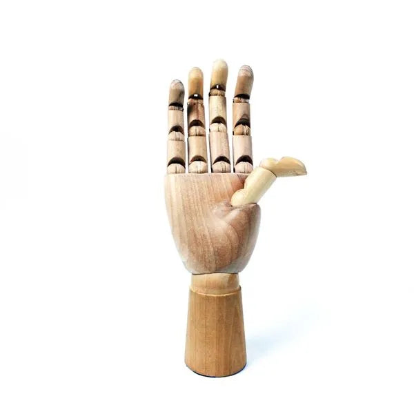 Wooden Hand Mannequin 7"