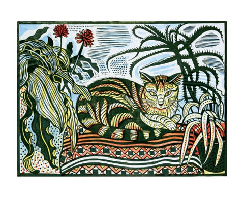 Card Jessie Linocut by Richard Bawden