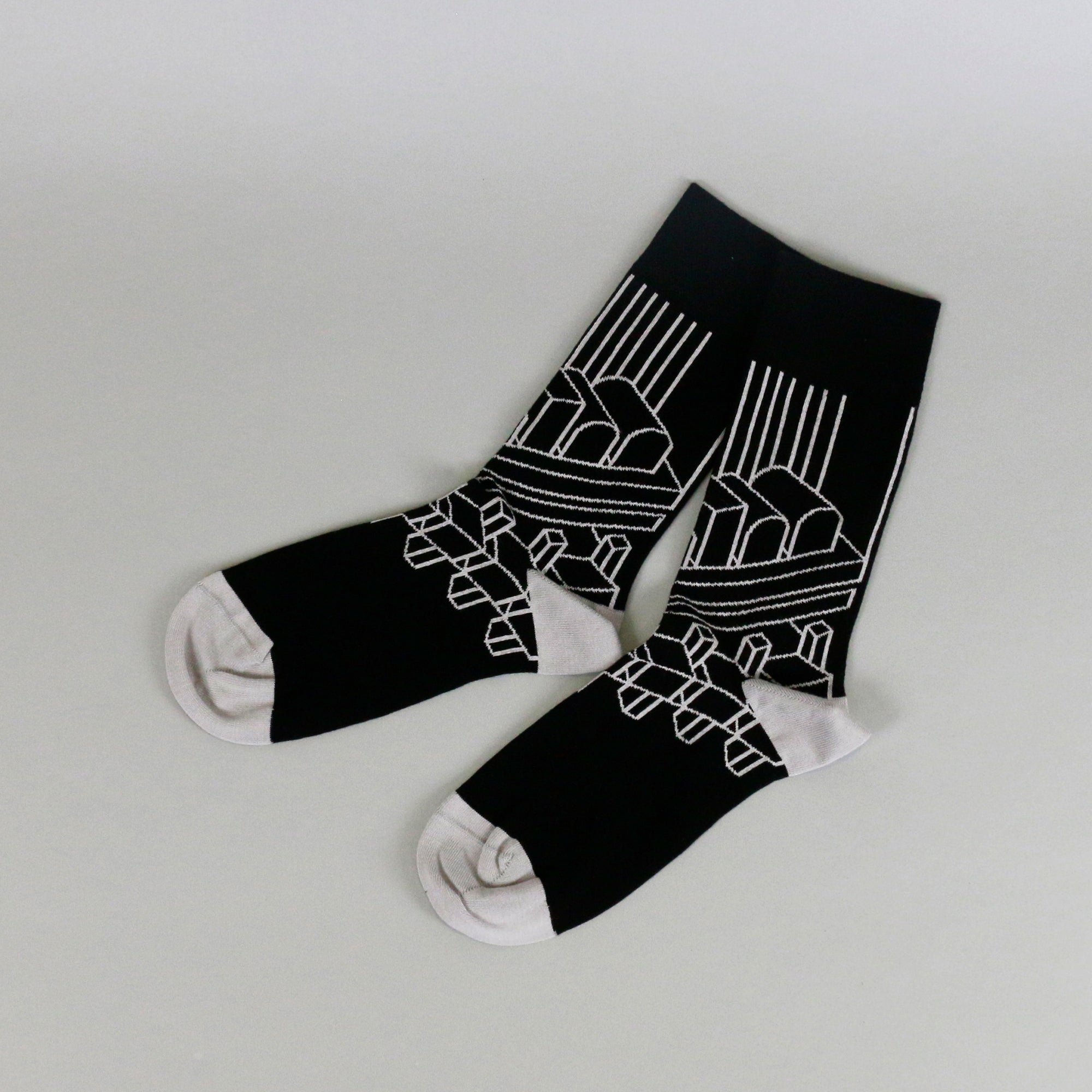 Barbican Architecture Collection Socks: Black