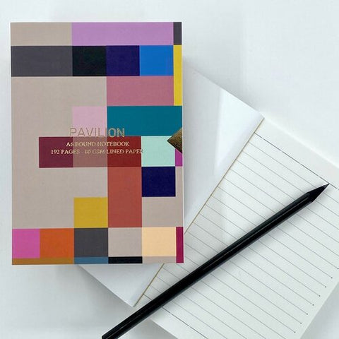 A6 Madras Design Embossed Notebook