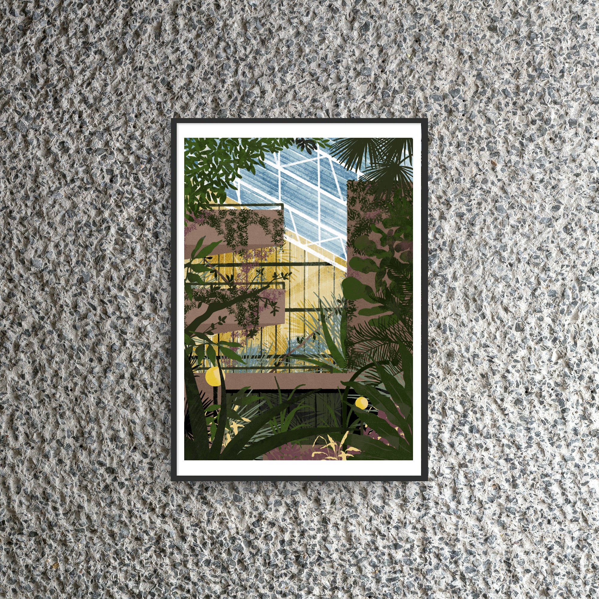Barbican Conservatory Print by Daniel Clarke