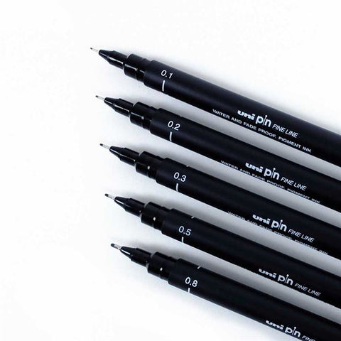 Black UniPin Fineliner Pen